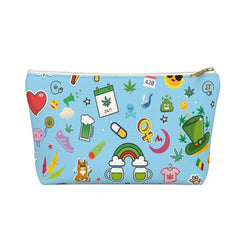 Load image into Gallery viewer, Cannabis Makeup Bag (Blue) - Nine41